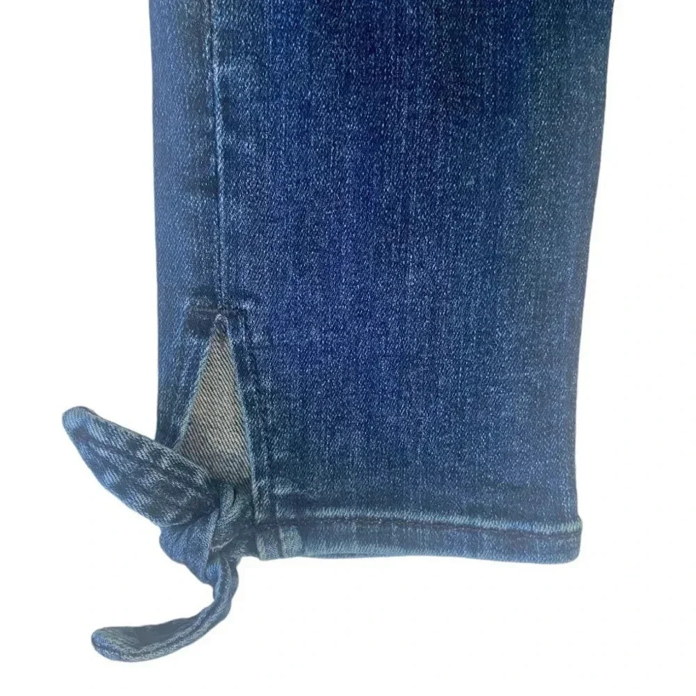 Rag & Bone Low Rise Stevie Skinny Ankle Tie Jeans Paz Color Size 25 - Picture 7 of 10
